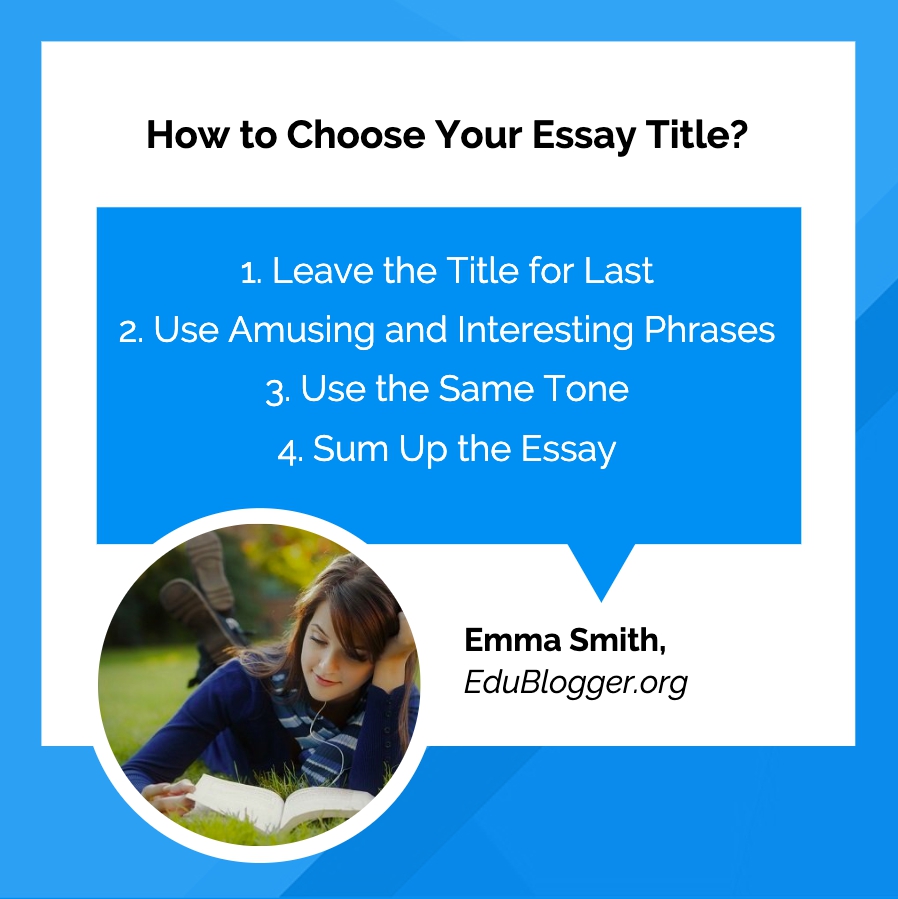 how to choose an essay title